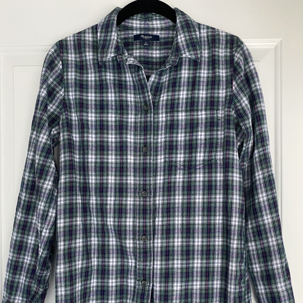 Madewell women’s flannel shirt